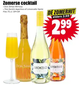 Dirk Don Simon Mimosa, The Zentini Aperitivo of Limoncello Spritz aanbieding