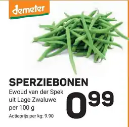 Ekoplaza demeter sperziebonen aanbieding