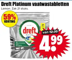 Dirk Dreft Platinum vaatwastabletten aanbieding