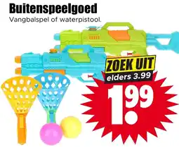 Dirk Vangbalspel of waterpistool aanbieding