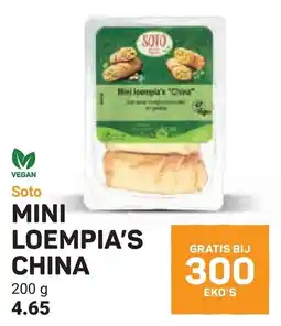 Ekoplaza Soto MINI LOEMPIA'S CHINA aanbieding