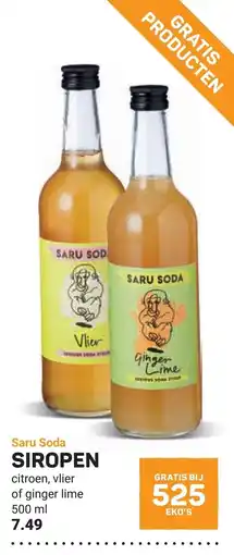 Ekoplaza Saru Soda SIROPEN aanbieding