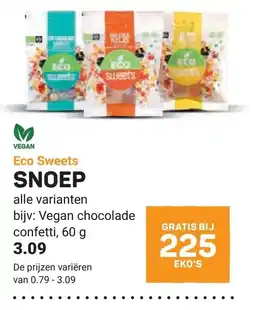 Ekoplaza Eco Sweets SNOEP aanbieding