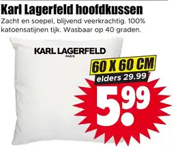 Dirk Karl Lagerfeld hoofdkussen aanbieding