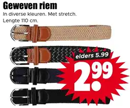 Dirk Geweeven riem aanbieding