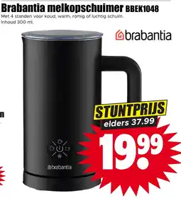 Dirk Brabantia melkopschuimer BBEEK1048 aanbieding
