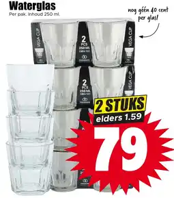 Dirk homeware waterglas aanbieding