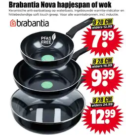 Dirk Brabantia Nova hapjespan of wok 28 cm aanbieding