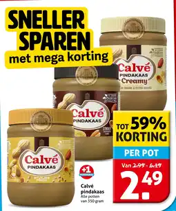 Hoogvliet Calvé Pindakaas aanbieding
