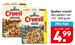 Hoogvliet Quaker Cruesli aanbieding