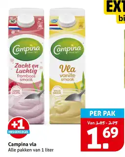 Hoogvliet Campina vla aanbieding