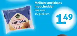 Hoogvliet Melkan Smeltkaas met Cheddar aanbieding
