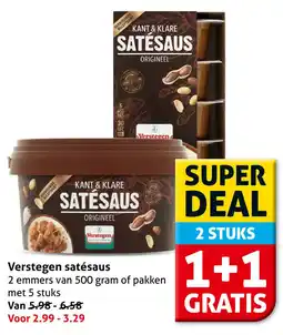 Hoogvliet Verstegen Satésaus aanbieding