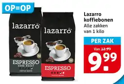 Hoogvliet Lazarro Koffiebonen aanbieding