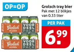 Hoogvliet Grolsch Tray Bier aanbieding
