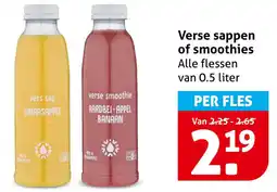 Hoogvliet Verse Sappen of Smoothies aanbieding