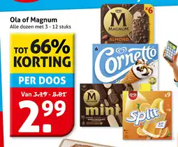 Hoogvliet Alle Ola of Magnum aanbieding