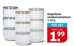 Hoogvliet Stapelbare voedselcontainers aanbieding