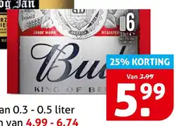 Hoogvliet Bud King of Beers aanbieding