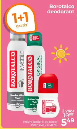 Trekpleister Borotalco deodorant aanbieding