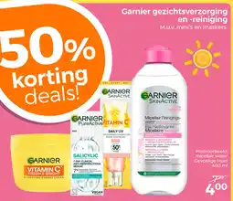 Trekpleister Garnier gezichtsverzorging en reiniging aanbieding