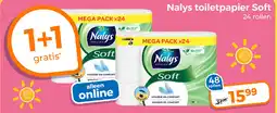 Trekpleister Nalys toiletpapier soft aanbieding