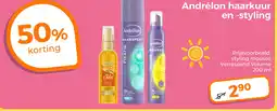 Trekpleister Andrélon haarkuur en styling aanbieding