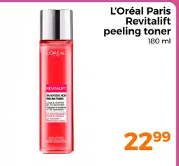Trekpleister L'oréal paris revitalift peeling toner aanbieding