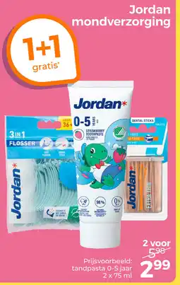 Trekpleister Jordan mondverzorging aanbieding