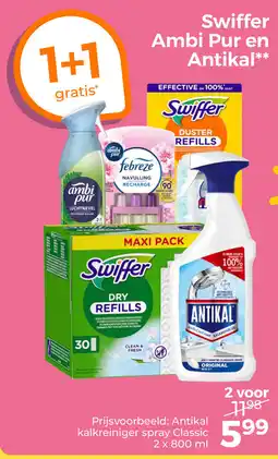 Trekpleister Swiffer ambi pur en antikal aanbieding