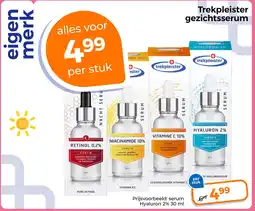 Trekpleister Trekpleister gezichtsserum aanbieding