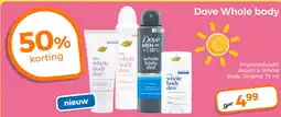Trekpleister Dove whole body aanbieding