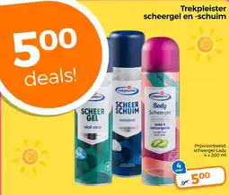 Trekpleister Trekpleister scheergel en schuim aanbieding
