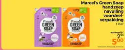 Trekpleister Marcel's green soap handzeep navulling voordeel verpakking aanbieding