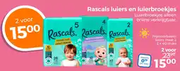 Trekpleister Rascals luiers en luierbroekjes aanbieding