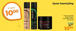 Trekpleister Syoss haarstyling aanbieding
