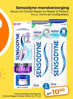 Trekpleister Sensodyne mondverzorging aanbieding
