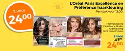 Trekpleister L'oréal paris excellence en préférence haarkleuring aanbieding