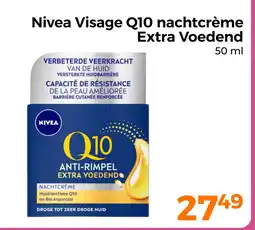 Trekpleister Nivea visage Q10 nachtcrème extra voedend aanbieding
