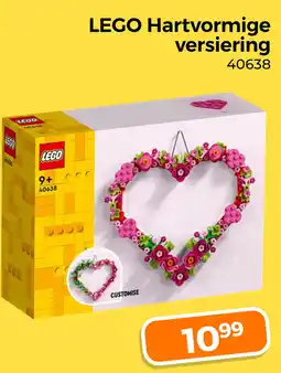 Trekpleister Lego hartvormige versiering aanbieding