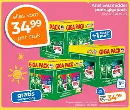 Trekpleister Ariel wasmiddel pods gigapack aanbieding