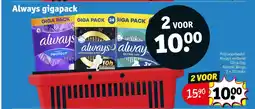 Kruidvat Always gigapack aanbieding