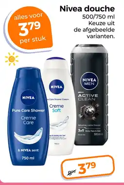 Trekpleister Nivea douche aanbieding