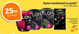 Trekpleister Dylon textielverf en pods aanbieding