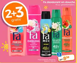 Trekpleister Fa deodorant en douche aanbieding