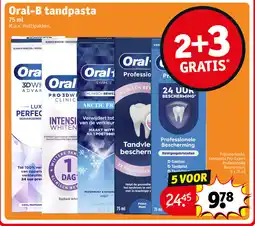 Kruidvat Oral-B tandpasta aanbieding