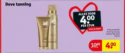 Kruidvat Dove tanning aanbieding