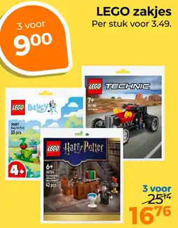 Trekpleister LEGO zakjes aanbieding
