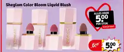 Kruidvat Sheglam color bloom liquid blush aanbieding