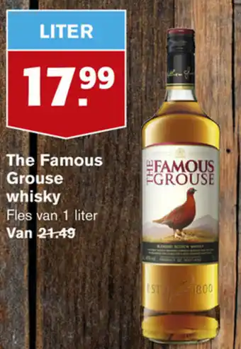 Hoogvliet The Famous Grouse whisky 1 liter aanbieding